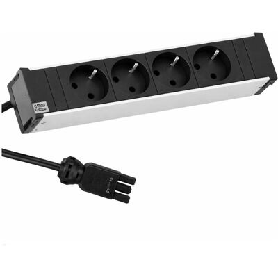 Bachmann, Multiprise, CONI Modulträger 4-fach 4x Steckdose (333.2235) (4x) - Publicité Bachmann, Multiprise, CONI Modulträger 4-fach 4x Steckdose (333.2235) (4x) - Publicité