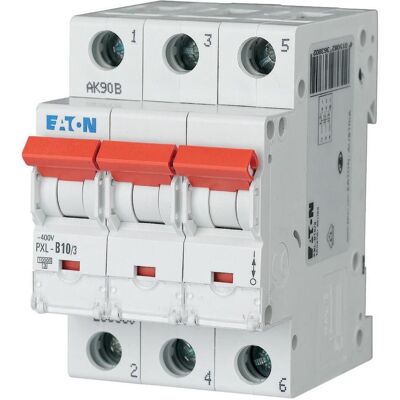Eaton PXL-D10/3 Disjoncteur 3P 10A - Interrupteur automatique - Publicité Eaton PXL-D10/3 Disjoncteur 3P 10A - Interrupteur automatique - Publicité