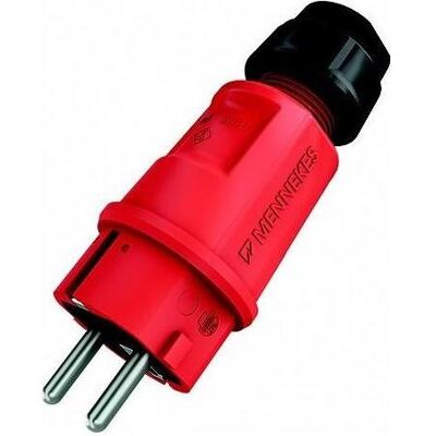 Mennekes, Prise + connecteur, 152062 Stecker SCHUKO 16A2p PE 230V IP54 - Publicité Mennekes, Prise + connecteur, 152062 Stecker SCHUKO 16A2p PE 230V IP54 - Publicité