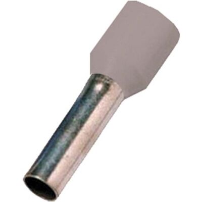 Intercable, Connecteur pour câble, 100 pièces embout 4qmm gris ICIAE410 / 559653 - Publicité Intercable, Connecteur pour câble, 100 pièces embout 4qmm gris ICIAE410 / 559653 - Publicité