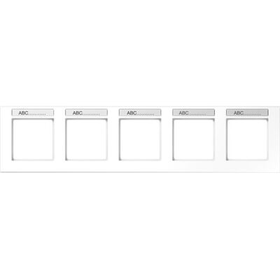 Jung AC 5850 BFNA WW - Cadre 5 modules blanc - Cadre d'interrupteur - Publicité Jung AC 5850 BFNA WW - Cadre 5 modules blanc - Cadre d'interrupteur - Publicité