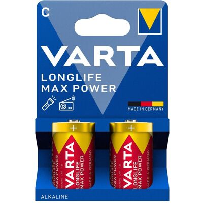 Pile Alcaline Varta LR14 Max Power - Pile - Publicité Pile Alcaline Varta LR14 Max Power - Pile - Publicité