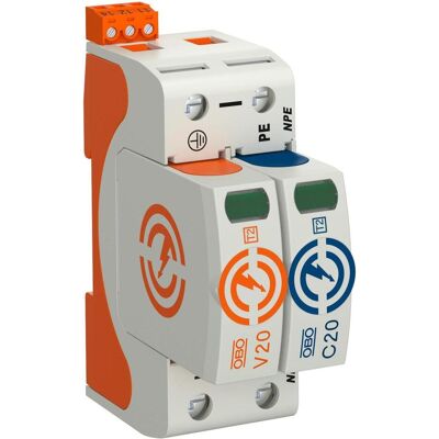 OBO Bettermann V20 Parafoudre - SurgeController V20, Modulaire, 20kA - Publicité OBO Bettermann V20 Parafoudre - SurgeController V20, Modulaire, 20kA - Publicité
