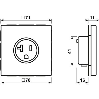Jung ES 2521-20 Prise en acier inoxydable - Power Outlet - Publicité Jung ES 2521-20 Prise en acier inoxydable - Power Outlet - Publicité