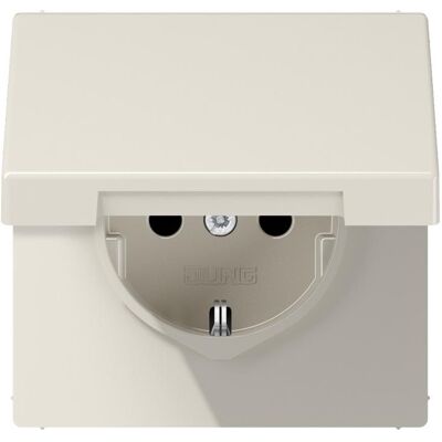 Prise Schuko Blanc Marfil avec Protection Enfant - Publicité Prise Schuko Blanc Marfil avec Protection Enfant - Publicité