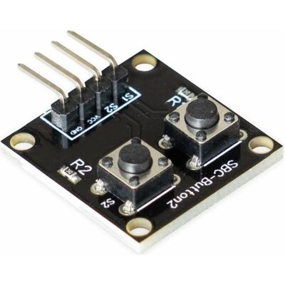 Joy-it SBC-Button2 Module à 2 boutons - Publicité Joy-it SBC-Button2 Module à 2 boutons - Publicité
