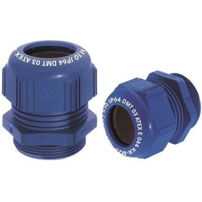 Lapp, Connecteur pour câble, SKINTOP K-M 25x1,5 ATEX plus bleu Raccord spécial polyamide 54115430 - Publicité Lapp, Connecteur pour câble, SKINTOP K-M 25x1,5 ATEX plus bleu Raccord spécial polyamide 54115430 - Publicité