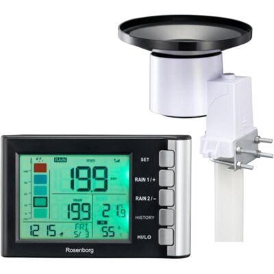 Rosenborg RG5360 Pluviomètre / Thermomètre Draadloze, Thermomètre + hygromètre - Publicité Rosenborg RG5360 Pluviomètre / Thermomètre Draadloze, Thermomètre + hygromètre - Publicité