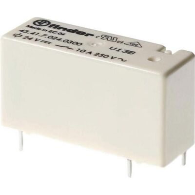 Finder Relais de puissance pour circuits imprimés 24 VDC 250 mW, Relai - Publicité Finder Relais de puissance pour circuits imprimés 24 VDC 250 mW, Relai - Publicité