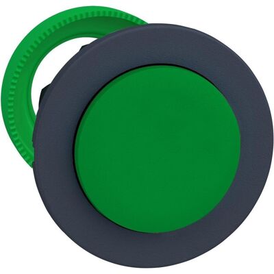 APC Elément frontal Bouton-poussoir plat, ø30mm, IP 69 K, bouton-poussoir dépassant, Vert, Rehaussé, Bouton + interrupteur, Vert - Publicité APC Elément frontal Bouton-poussoir plat, ø30mm, IP 69 K, bouton-poussoir dépassant, Vert, Rehaussé, Bouton + interrupteur, Vert - Publicité