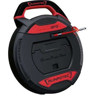 Runpotec, Système de tirage de câbles, RUNPO 10196 GF3 Tige en fibre de verre 3mm-sans compteur-20m (20 m) - Publicité Runpotec, Système de tirage de câbles, RUNPO 10196 GF3 Tige en fibre de verre 3mm-sans compteur-20m (20 m) - Publicité