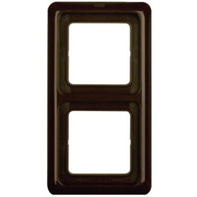 Hager, Accessoires Gamme d'interrupteurs, Cadre double avec joint WWD1200BR WG UP IP44 marron brillant - Publicité Hager, Accessoires Gamme d'interrupteurs, Cadre double avec joint WWD1200BR WG UP IP44 marron brillant - Publicité
