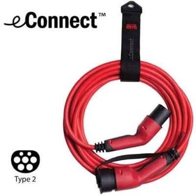 Defa, Voiture électrique : câble de recharge, eConnect Red M3T2 1P 20A 5M (20 A, 5 m) - Publicité Defa, Voiture électrique : câble de recharge, eConnect Red M3T2 1P 20A 5M (20 A, 5 m) - Publicité