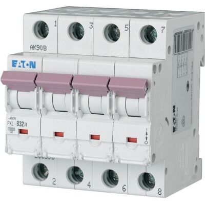 Eaton PXL-C32/4 - Disjoncteur 4 pôles 32A - Publicité Eaton PXL-C32/4 - Disjoncteur 4 pôles 32A - Publicité