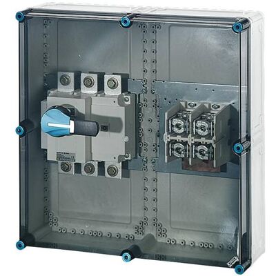 Hensel HEN Mi 7865 Boîtier interrupteur-sectionneur 630A 3 pôles+PE+N IP65 (Boîtier), Accessoires électroniques + boîtier - Publicité Hensel HEN Mi 7865 Boîtier interrupteur-sectionneur 630A 3 pôles+PE+N IP65 (Boîtier), Accessoires électroniques + boîtier - Publicité