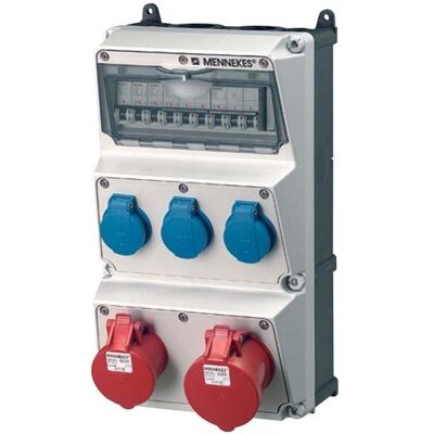 Mennekes 930012 Prise Combinée - IP44, 3 Schuko - Publicité Mennekes 930012 Prise Combinée - IP44, 3 Schuko - Publicité