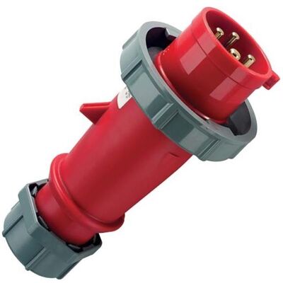 Mennekes, Prise + connecteur, MEN 3341 32A4P 6H400V Inverseur de phase AM-TOP IP67 (CEI 60309) - Publicité Mennekes, Prise + connecteur, MEN 3341 32A4P 6H400V Inverseur de phase AM-TOP IP67 (CEI 60309) - Publicité