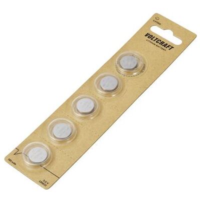 Voltcraft Knopfzelle CR 1632 3 V 5 St. 130 mAh Lithium VC-11888235 (5 pcs, CR1632, 130 mAh), Batteries + piles - Publicité Voltcraft Knopfzelle CR 1632 3 V 5 St. 130 mAh Lithium VC-11888235 (5 pcs, CR1632, 130 mAh), Batteries + piles - Publicité