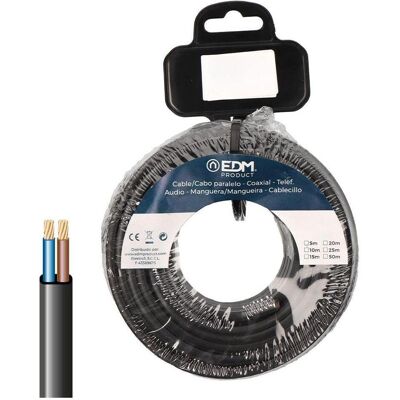 EDM, Enrouleur à câble, Enrouleur de câble plat parallèle vvk(h2) 06/1kv 2 x 2,50 mm² noir, 5 m (5 m, 2.50 mm²² mm) - Publicité EDM, Enrouleur à câble, Enrouleur de câble plat parallèle vvk(h2) 06/1kv 2 x 2,50 mm² noir, 5 m (5 m, 2.50 mm²² mm) - Publicité
