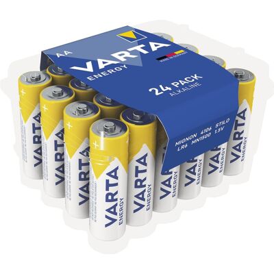 Varta Énergie (24 pcs, AA, 2660 mAh), Batteries + piles - Publicité Varta Énergie (24 pcs, AA, 2660 mAh), Batteries + piles - Publicité