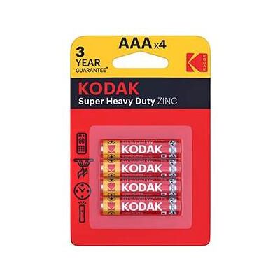 Kodak Ministyl 4 extra-robuste (4 pcs, AAA), Batteries + piles - Publicité Kodak Ministyl 4 extra-robuste (4 pcs, AAA), Batteries + piles - Publicité