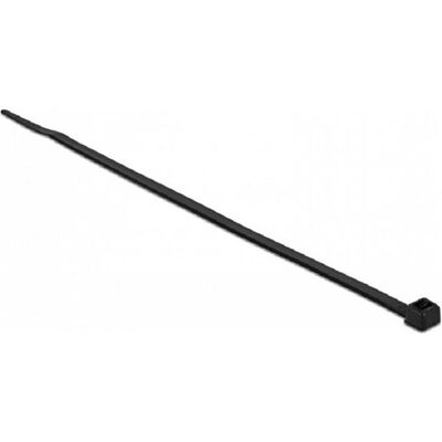 Delock, Collier de serrage, Colliers de câbles résistants à la chaleur L 300 x l 4,8 mm noir 100 pièces (300 mm, 100 pcs) - Publicité Delock, Collier de serrage, Colliers de câbles résistants à la chaleur L 300 x l 4,8 mm noir 100 pièces (300 mm, 100 pcs) - Publicité