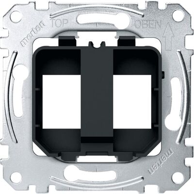 Merten, Accessoires Gamme d'interrupteurs, Insert Mod-Jack 2f sw/ge glz vissbef MEG4566-0003 - Publicité Merten, Accessoires Gamme d'interrupteurs, Insert Mod-Jack 2f sw/ge glz vissbef MEG4566-0003 - Publicité