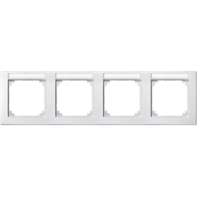 Merten, Accessoires Gamme d'interrupteurs, Cadre M-SMART, quadruple avec 473419 - Publicité Merten, Accessoires Gamme d'interrupteurs, Cadre M-SMART, quadruple avec 473419 - Publicité