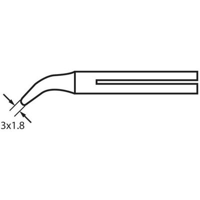 Velleman Long-Life Soldering Tip 32N/55N, 60W Ct-25D 3X1.8mm (Pièce de rechange), Fer à souder : accessoires - Publicité Velleman Long-Life Soldering Tip 32N/55N, 60W Ct-25D 3X1.8mm (Pièce de rechange), Fer à souder : accessoires - Publicité