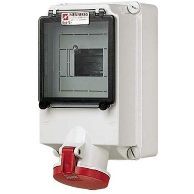 Mennekes 7102 - Prise murale 63A, 5P, 6H, 400V, IP44 - Publicité Mennekes 7102 - Prise murale 63A, 5P, 6H, 400V, IP44 - Publicité