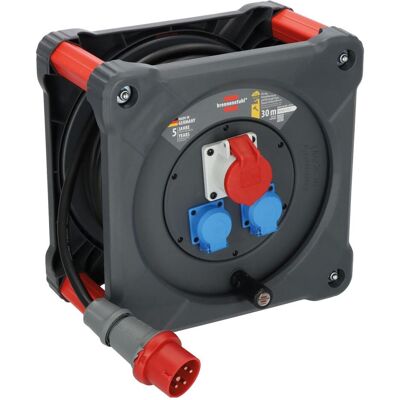 Brennenstuhl, Enrouleur à câble, Professional Enrouleur de câble CEE KD 3200 C1 avec protection anti-retournement circulaire (30 m, 2.50 mm²² mm) - Publicité Brennenstuhl, Enrouleur à câble, Professional Enrouleur de câble CEE KD 3200 C1 avec protection anti-retournement circulaire (30 m, 2.50 mm²² mm) - Publicité