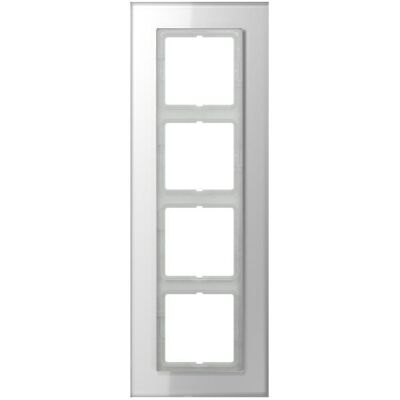 Cadre en verre Jung LSP 984 GL WW - 4 éléments pour série LS - Publicité Cadre en verre Jung LSP 984 GL WW - 4 éléments pour série LS - Publicité