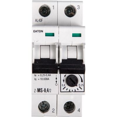 Eaton Interrupteur de moteur - 2 pôles, 0.25-0.4A, IP20 - Protection moteur - Publicité Eaton Interrupteur de moteur - 2 pôles, 0.25-0.4A, IP20 - Protection moteur - Publicité