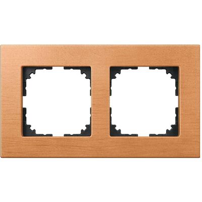 Merten Plaque Murale - Cadre en Bois 2F - Wall Plate - Publicité Merten Plaque Murale - Cadre en Bois 2F - Wall Plate - Publicité