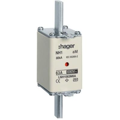 Hager, Fusible, LNH1063M6A (63 A) - Publicité Hager, Fusible, LNH1063M6A (63 A) - Publicité