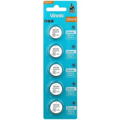 Vinnic CR2016 5BL (Lithiumbatterie) (5 pcs, CR2016, 50 mAh), Batteries + piles - Publicité Vinnic CR2016 5BL (Lithiumbatterie) (5 pcs, CR2016, 50 mAh), Batteries + piles - Publicité