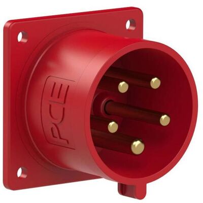PCE, Prise + connecteur, 625-6f7 Connecteur pour accessoires droit 32A 5p 6h IP44 - Publicité PCE, Prise + connecteur, 625-6f7 Connecteur pour accessoires droit 32A 5p 6h IP44 - Publicité