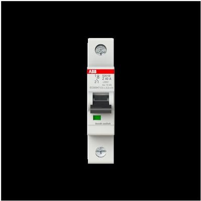 ABB, Disjoncteur, S201M-Z40 Disjoncteur 40A unipolaire 10kA caractère Z - Publicité ABB, Disjoncteur, S201M-Z40 Disjoncteur 40A unipolaire 10kA caractère Z - Publicité