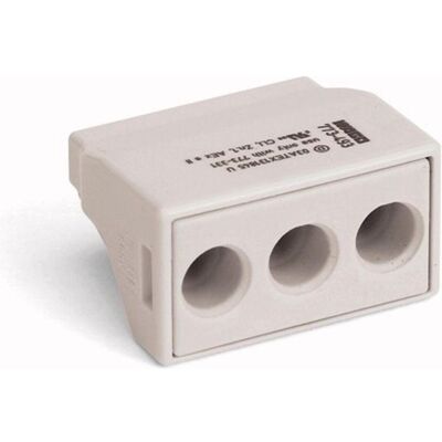 Wago, Connecteur pour câble, 773-493 Borne de boîte de jonction Borne à 3 conducteurs pour applications Ex e II - Publicité Wago, Connecteur pour câble, 773-493 Borne de boîte de jonction Borne à 3 conducteurs pour applications Ex e II - Publicité