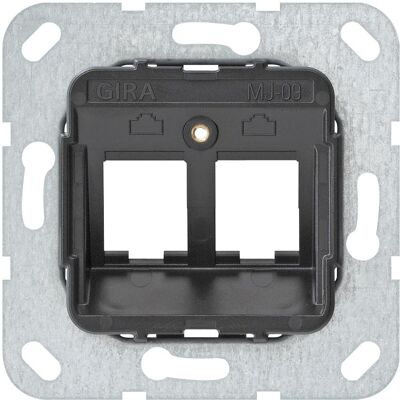 Gira, Accessoires Gamme d'interrupteurs, Anneau de support 560900 Modular Jack 9 2x - Publicité Gira, Accessoires Gamme d'interrupteurs, Anneau de support 560900 Modular Jack 9 2x - Publicité