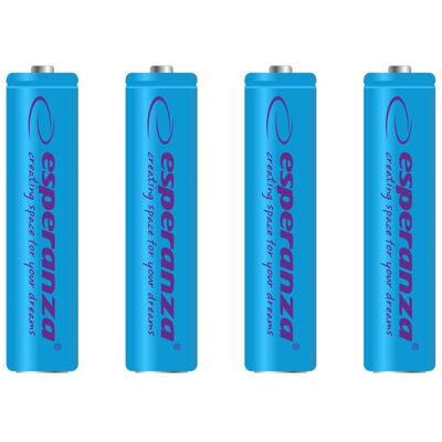 Esperanza Akumuliatorius mėlyna AAA (4 pcs, AAA, 1000 mAh), Batteries + piles - Publicité Esperanza Akumuliatorius mėlyna AAA (4 pcs, AAA, 1000 mAh), Batteries + piles - Publicité