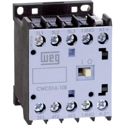 Weg CWC07-10-30D24 Contacteur - 3 phases, 3 kW, 230V, 7A, contact auxiliaire - Publicité Weg CWC07-10-30D24 Contacteur - 3 phases, 3 kW, 230V, 7A, contact auxiliaire - Publicité