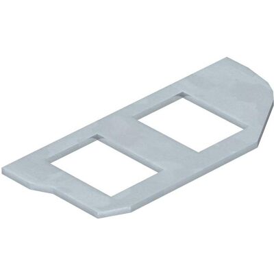 OBO Bettermann MPR2/2A Plaque de Montage - Support RJ45 - Publicité OBO Bettermann MPR2/2A Plaque de Montage - Support RJ45 - Publicité