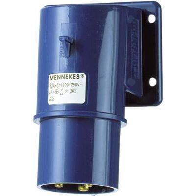Mennekes, Prise + connecteur, MEN 381 Connecteur pour montage en surface 3P 32A230V (CEI 60309) - Publicité Mennekes, Prise + connecteur, MEN 381 Connecteur pour montage en surface 3P 32A230V (CEI 60309) - Publicité