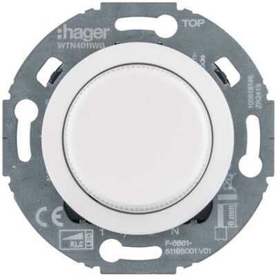 Hager, Interrupteurs éclairage + volets électriques, Universal-Drehdimmer - Publicité Hager, Interrupteurs éclairage + volets électriques, Universal-Drehdimmer - Publicité