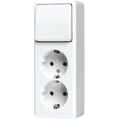JUNG 626 A WW - Prise double SCHUKO 16A 250V - Publicité JUNG 626 A WW - Prise double SCHUKO 16A 250V - Publicité
