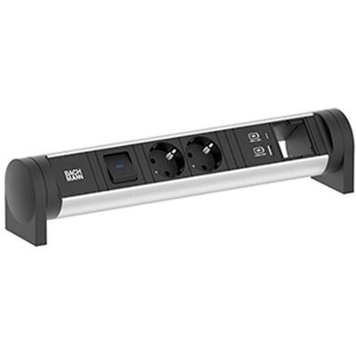 Bachmann 708.003 2xCEE7/3 1xSwitch - multiprise - Publicité Bachmann 708.003 2xCEE7/3 1xSwitch - multiprise - Publicité