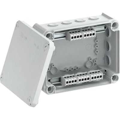 OBO Bettermann T 160 KL Boîte de dérivation - Rectangulaire, 12 Entrées, 16mm² Max. Publicité OBO Bettermann T 160 KL Boîte de dérivation - Rectangulaire, 12 Entrées, 16mm² Max. Publicité