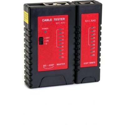 OEM, Multimètre, Testeur de câbles réseau POE RJ11/ RJ12/ RJ45 TOL-4235 (Testeur de câbles) - Publicité OEM, Multimètre, Testeur de câbles réseau POE RJ11/ RJ12/ RJ45 TOL-4235 (Testeur de câbles) - Publicité