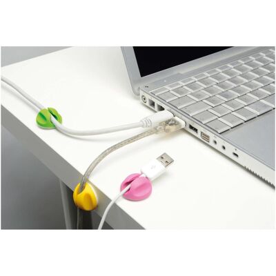 Dline D-LINE Clips pour câbles - Rose Jaune Vert - Clips pour câbles - Publicité Dline D-LINE Clips pour câbles - Rose Jaune Vert - Clips pour câbles - Publicité